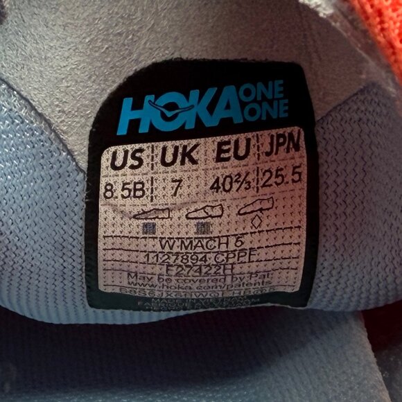 Hoka Mach 5 Running Shoes Women 8.5 Camellia Peach Athletic Run Training Sneaker - Picture 12 of 12